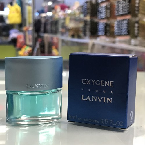 Oxygene Homme by Lanvin for Men 0.17 fl.oz / 5 ml EDT splash, mini bottle
