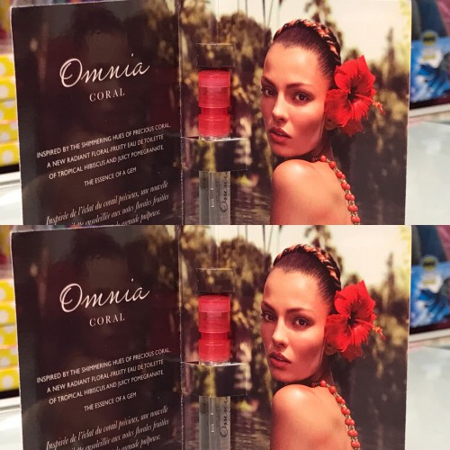2-Qty, Bvlgari Omnia Coral 0.05 oz/ 1.5 ml Eau De Toilette vial on card