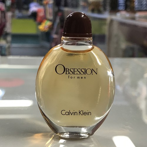 Obsession by Calvin Klen for Men, 0.25 fl.oz / 7.5 ml EDT Splash mini bottle