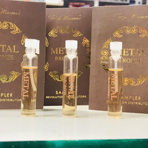 Lot of 3-Quantity Perfume vials Metal Bronze by Ron Maroneâ€™s Men, free shipping