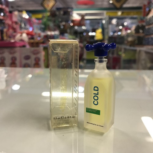 Cold by United Colors of Benetton Men 0.18 fl.oz / 5.5 ml EDT splash mini bottle