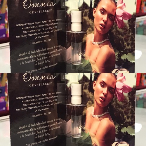 2-Qty, Bvlgari Omnia Crystaline 0.05 oz/ 1.5 ml Eau De Toilette vial on card