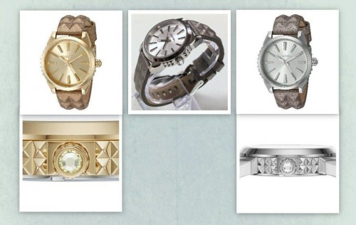 New Diesel DZ5515, DZ5516 Nuki Stainless Steel, Leather Band Women Watches