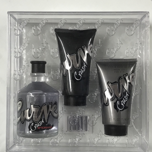 CURVE CRUSH by Liz Claiborne 3PCs Men Set 4.2 OZ AfterShave+ Skin Soother+B Wash