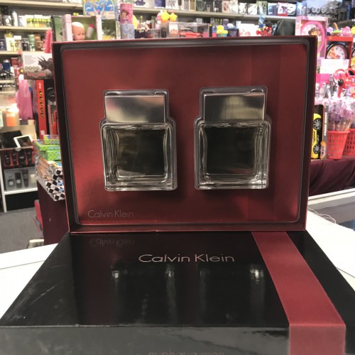 EUPHORIA BY CALVIN KLEIN 2Pcs Set FOR MEN- 3.4 OZ + 3.4 AFTERSHAVE Splash Bottle