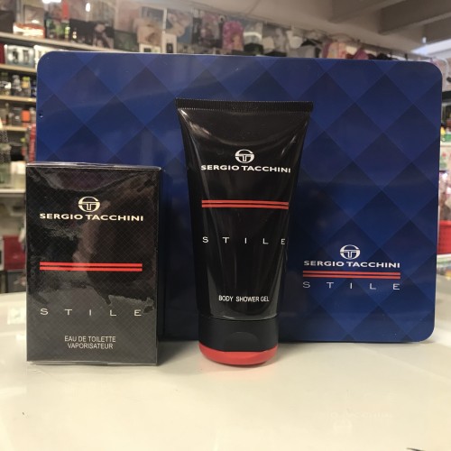Style by Sergio Tacchini 2PCs Men Set, 1.7 oz + 5.0 Bath Shower Gel