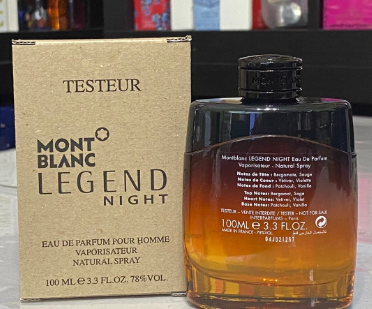 Legend Night By Mont Blanc Men 3.3 oz EDP spray, new in Tester box