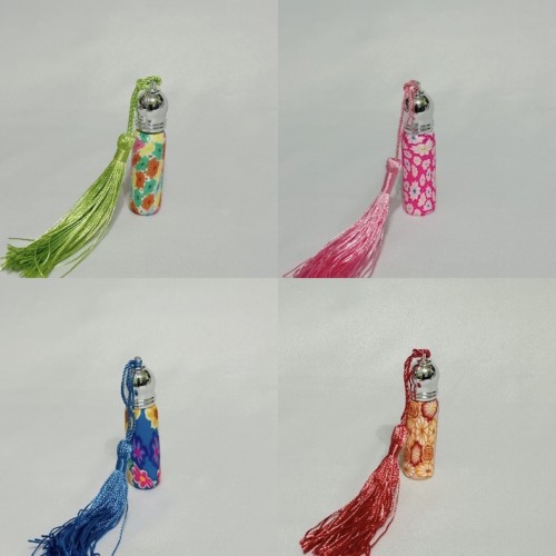 4-Bottles mix Colors 6 ML / 0.2 fl.oz ColorFull  Refillable Roll-On Bottles