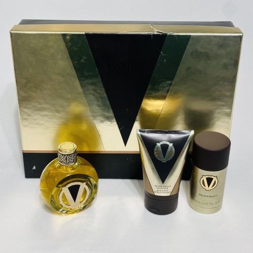 Usher VIP for Men 3Pcs Set 3.4 oz EDT spray + AS soother + Deodorant stick
