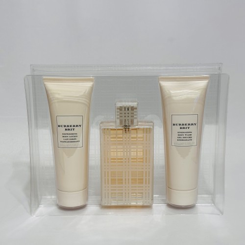 Burberry Brit for 3PCs women Gift set, Vintage as pictured
