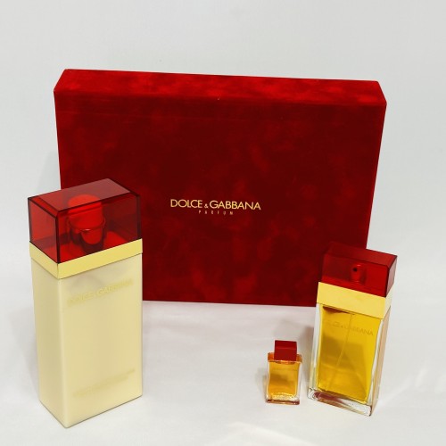 Vintage: Dolce & Gabbana 3PCs women set, 1.7 + 0.15 + 8.4 oz Body Milk