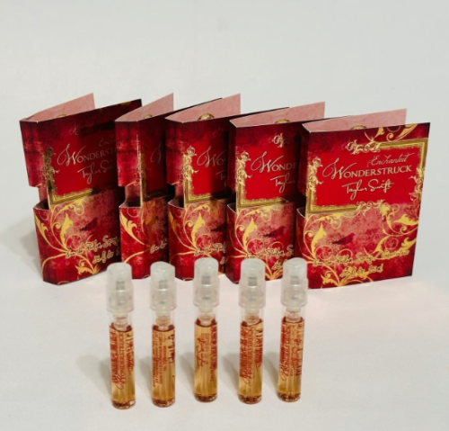 Lot of 5 Wonderstruck Enchanted by Taylor Swift women 0.05 fl.oz/ 1.5 ml EDP spray sample vials