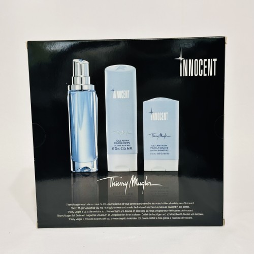 Innocent Thierry Mugler 3PCs women Set, 1.7 oz EDP spray + 3.3 Body Milk + S.Gel
