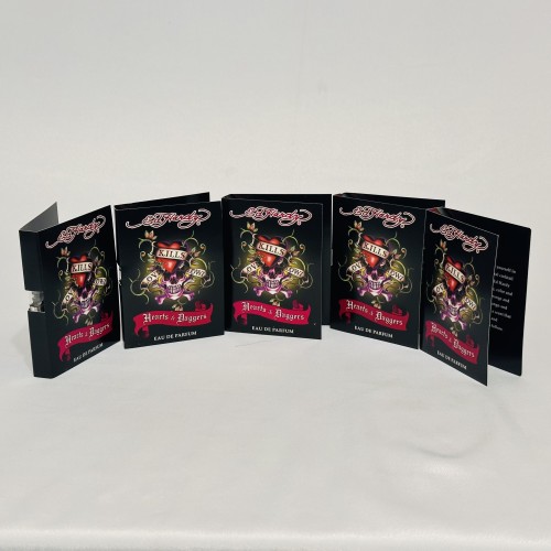 5 Sample Vials: Hearts & Daggers Christian Audigier women 0.05 oz EDP Spray
