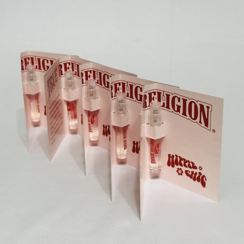 5 Sample Vials: Hippie Chic Christian Audigier women 0.05 oz / 1.52 ml EDP Spray