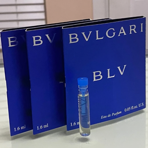 Lot of 3 Bvlgari BLV women 0.05 fl.oz/ 1.6 ml eau de parfum Splash sample vials