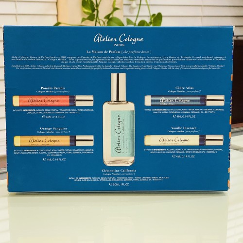Atelier Cologne perfume 5PCs Gift Set as Described