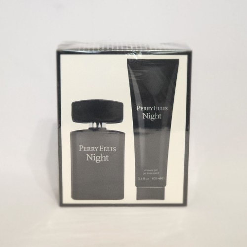 Perry Ellis Night 2PCs men set, 3.4 eau de toilette spray + shower gel