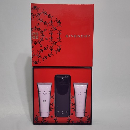 Givenchy Play Intense for Her 3PCs women Set, 2.5 oz Spray + 2.5 oz Lotion + Gel