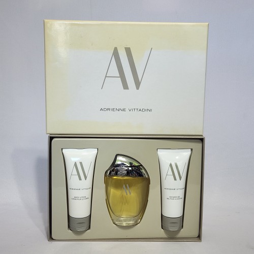 AV by ADRIENNE VITTADINI for WOMAN 3.0 FL.OZ + 3.3 BODY LOTION + SHOWER GEL